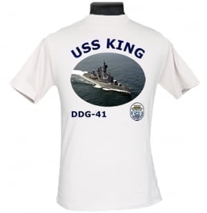 DDG 41 USS King 2-Sided Photo T Shirt