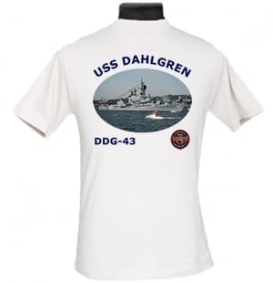 DDG 43 USS Dahlgren 2-Sided Photo T Shirt