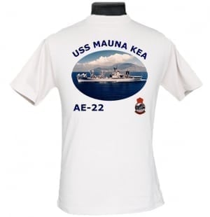 AE 22 USS Mauna Kea 2-Sided Photo T Shirt