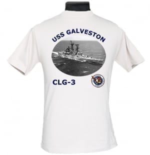 CLG 3 USS Galveston 2-Sided Photo T Shirt