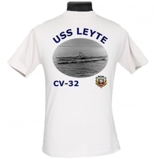 CV 32 USS Leyte 2-Sided Photo T Shirt
