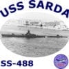 SS 488 USS Sarda 2-Sided Photo T-Shirt
