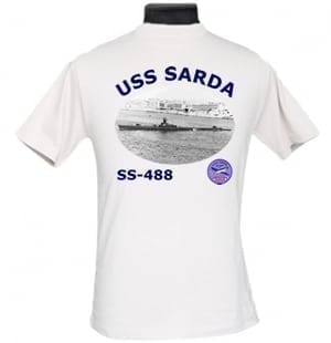 SS 488 USS Sarda 2-Sided Photo T-Shirt