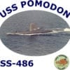 SS 486 USS Pomodon 2-Sided Photo T-Shirt