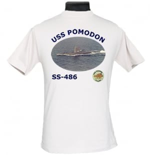 SS 486 USS Pomodon 2-Sided Photo T-Shirt