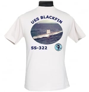 SS 322 USS Blackfin 2-Sided Photo T-Shirt