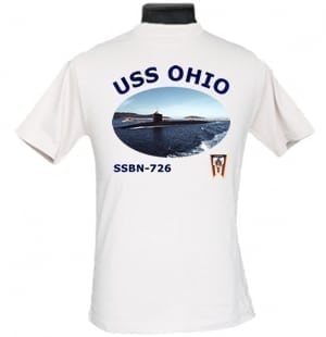 SSBN 726 USS Ohio 2-Sided Photo T Shirt