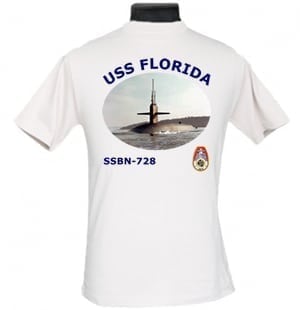 SSBN 728 USS Florida 2-Sided Photo T Shirt