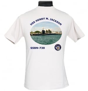 SSBN 730 USS Henry M. Jackson 2-Sided Photo T Shirt