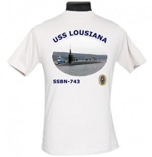 SSBN 743 USS Louisiana 2-Sided Photo T Shirt