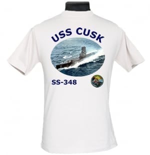 SS 348 USS Cusk 2-Sided Photo T-Shirt