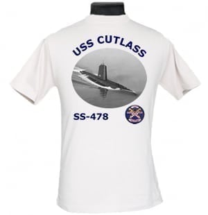 SS 478 USS Cutlass 2-Sided Photo T-Shirt