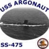 SS 475 USS Argonaut 2-Sided Photo T-Shirt