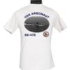SS 475 USS Argonaut 2-Sided Photo T-Shirt
