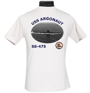 SS 475 USS Argonaut 2-Sided Photo T-Shirt