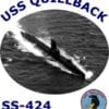 SS 424 USS Quillback 2-Sided Photo T-Shirt