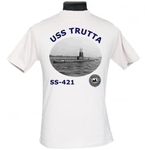 SS 421 USS Trutta 2-Sided Photo T-Shirt