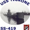 SS 419 USS Tigrone 2-Sided Photo T-Shirt