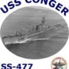 SS 477 USS Conger 2-Sided Photo T-Shirt