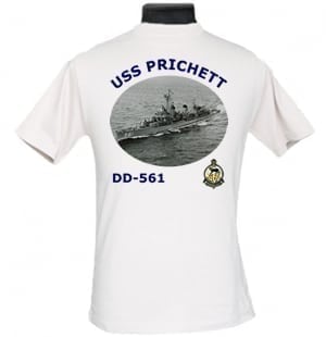 DD 561 USS Prichett 2-Sided Photo T Shirt