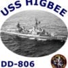 DD 806 USS Higbee 2-Sided Photo T Shirt