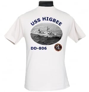 DD 806 USS Higbee 2-Sided Photo T Shirt