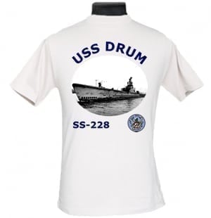 SS 228 USS Drum 2-Sided Photo T-Shirt