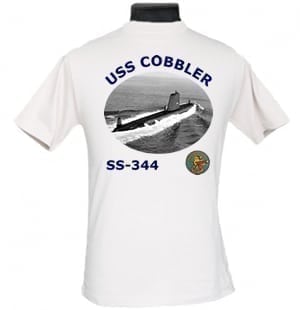 SS 344 USS Cobbler 2-Sided Photo T-Shirt