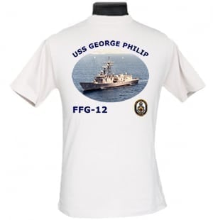 FFG 12 USS George Philip 2-Sided Photo T Shirt