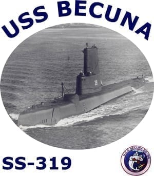 SS 319 USS Becuna 2-Sided Photo T-Shirt