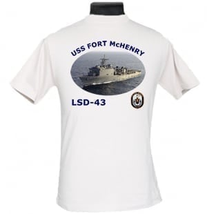 LSD 43 USS Fort McHenry 2-Sided Photo T-Shirt