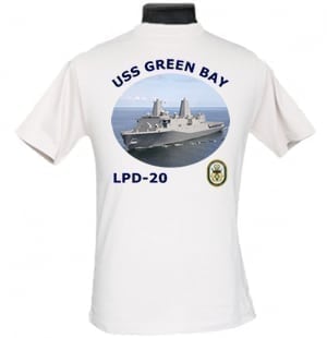LPD 20 USS Green Bay 2-Sided Photo T Shirt