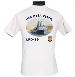 LPD 19 USS Mesa Verde 2-Sided Photo T Shirt