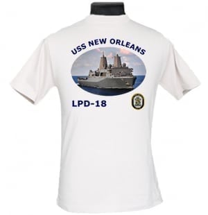 LPD 18 USS New Orleans 2-Sided Photo T Shirt