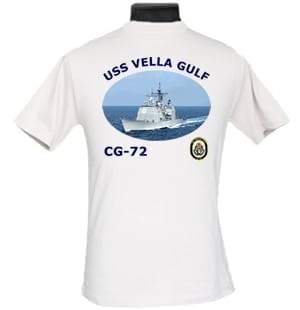 CG 72 USS Vella Gulf 2-Sided Photo T Shirt