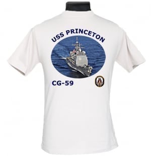 CG 59 USS Princeton 2-Sided Photo T Shirt