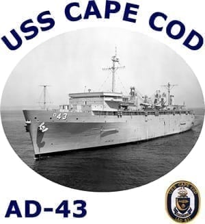 AD 43 USS Cape Cod 2-Sided Photo T Shirt