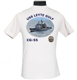 CG 55 USS Leyte Gulf 2-Sided Photo T Shirt