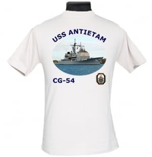 CG 54 USS Antietam 2-Sided Photo T Shirt