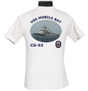 CG 53 USS Mobile Bay 2-Sided Photo T Shirt