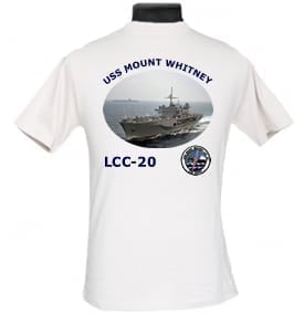 LCC 20 USS Mount Whitney Navy Mom Photo T-Shirt