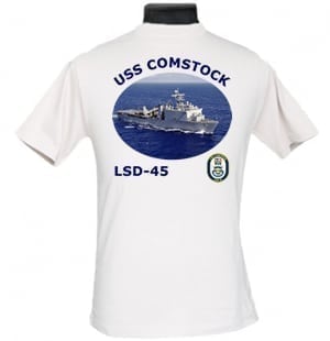 LSD 45 USS Comstock Navy Mom Photo T Shirt