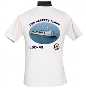 LSD 49 USS Harpers Ferry Navy Mom Photo T Shirt