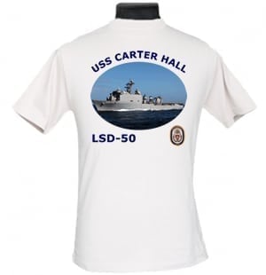 LSD 50 USS Carter Hall Navy Mom Photo T Shirt