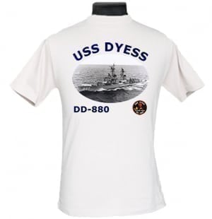 DD 880 USS Dyess 2-Sided Photo T Shirt