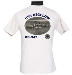 DD 942 USS Bigelow 2-Sided Photo T Shirt