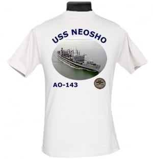 AO 143 USS Neosho 2-Sided Photo T Shirt