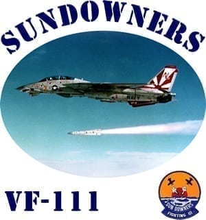 VF 111 Sundowners 2-Sided Tomcat Photo T Shirt