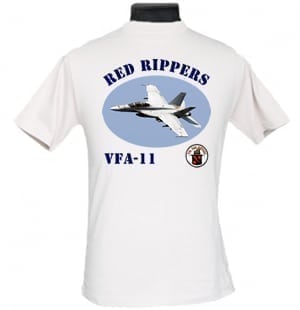 VFA 11 Red Rippers 2-Sided Hornet Photo T Shirt