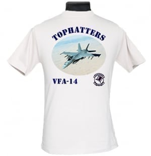 VFA 14 Tophatters 2-Sided Hornet Photo T Shirt
